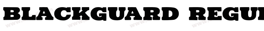 Blackguard Regular字体转换